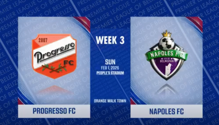 February 1st Progresso FC 🆚 Napoles FC